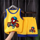 Conjunto Infantil Esportivo para Meninos – Regata e Shorts Respirável de Malha para Verão (4 a 6 anos)