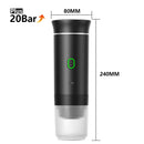 Máquina de Café Espresso Elétrica Portátil Wireless DENOKIN | 3 em 1 para Cápsulas, Pó e Viagem | Para Carro, Casa e Camping