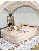 Colchão Inflável de Luxo para 2 Pessoas | Interior, Glamping e Camping com Bomba Embutida