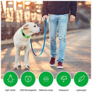 Coleira LED Recarregável para Cachorros e Gatos – 3 Modos Luminosa com USB, Destacável, Anti-Perda para Noite