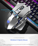 Mouse Sem Fio SC300 SSMMDZ – Recarregável, Silencioso, 6400 DPI, Luzes Coloridas, Para Notebook e Desktop