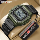 Relógio Masculino Esportivo SANDA 2156 – Digital Militar, à Prova d’Água, com LED e Cronômetro