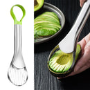 Fatiador de Abacate em Aço Inoxidável | Cortador 3 em 1 para Frutas – Ferramenta Multifuncional de Cozinha