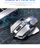 Mouse Sem Fio SC300 SSMMDZ – Recarregável, Silencioso, 6400 DPI, Luzes Coloridas, Para Notebook e Desktop