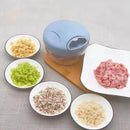 Triturador Manual de Gengibre e Alho para Cozinha | Cortador Multifuncional de Legumes e Moedor de Carne | Design Moderno e Minimalista