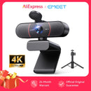 Webcam EMEET C960 4K – USB com Tripé, Autofoco e Microfone Integrado para Streaming e Videoconferências
