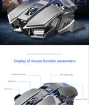 Mouse Sem Fio SC300 SSMMDZ – Recarregável, Silencioso, 6400 DPI, Luzes Coloridas, Para Notebook e Desktop