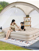 Colchão Inflável de Luxo para 2 Pessoas | Interior, Glamping e Camping com Bomba Embutida