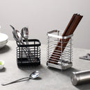 Cesta de Pauzinhos de Aço Inoxidável MEXQCH | Suporte Drenável para Utensílios de Cozinha | Garfos, Colheres e Talheres