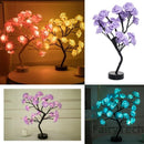 Luminária de Mesa LED Rosa Flor com Luzes de Fadas – USB, Decoração de Natal, Festa, Quarto, Casamento e Presente do Dia das Mães