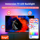 TUYA LED Strip Lights WS2812 RGBIC – Tira de LED Endereçável com Efeito Perseguidor, Wi-Fi, USB 5V, Smartlife Dreamcolor