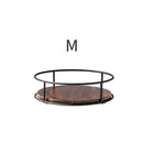 Rack Giratório de Condimentos para Cozinha | Suporte de Madeira para Óleo, Sal, Molho e Vinagre | Armazenamento Rotativo Sob Armário ou Bancada