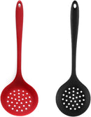 Colher Escumadeira de Silicone | Antiaderente, com Fendas, Resistente e Flexível para Cozinha