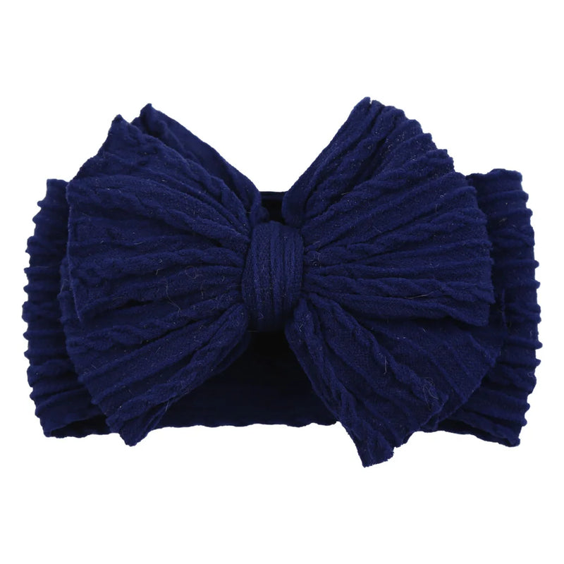 Tiarra Infantil QueenBaby com Laço em Nylon | Headband Elástico para Bebês e Crianças (0-5T)