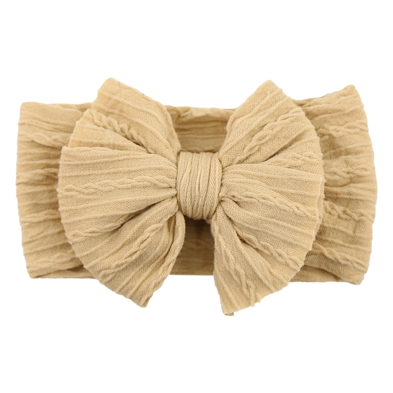 Tiarra Infantil QueenBaby com Laço em Nylon | Headband Elástico para Bebês e Crianças (0-5T)