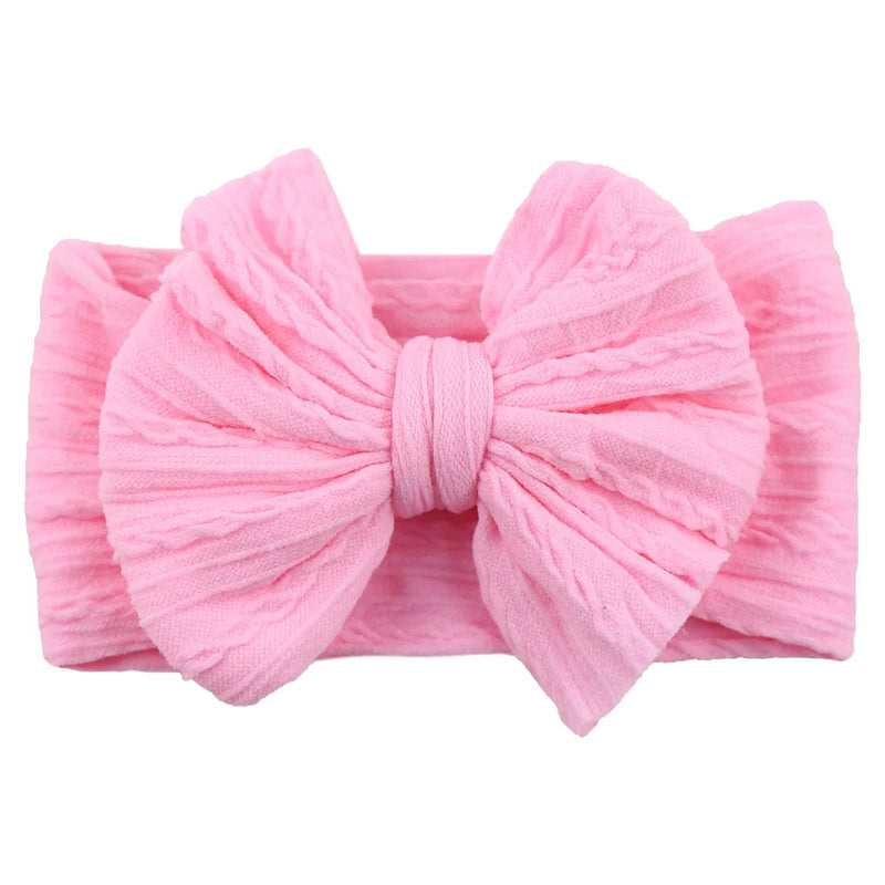 Tiarra Infantil QueenBaby com Laço em Nylon | Headband Elástico para Bebês e Crianças (0-5T)