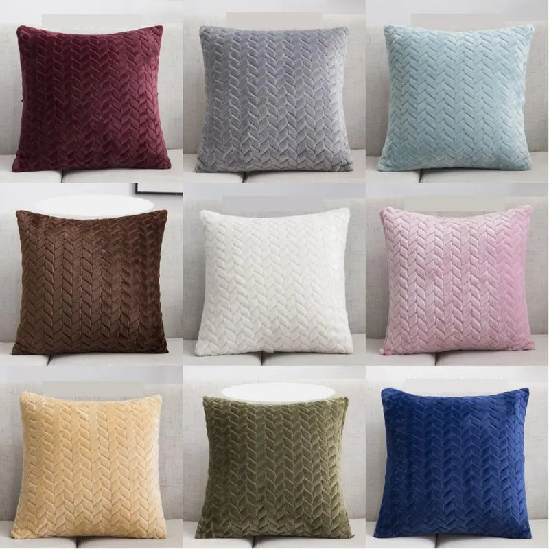 Capa de Almofada de Pelúcia Macia | Decoração de Sala, Quarto e Sofá