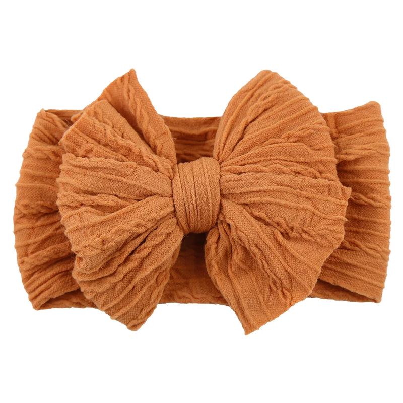 Tiarra Infantil QueenBaby com Laço em Nylon | Headband Elástico para Bebês e Crianças (0-5T)
