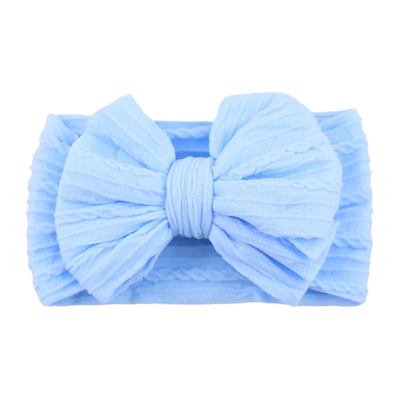 Tiarra Infantil QueenBaby com Laço em Nylon | Headband Elástico para Bebês e Crianças (0-5T)