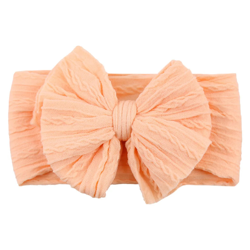 Tiarra Infantil QueenBaby com Laço em Nylon | Headband Elástico para Bebês e Crianças (0-5T)