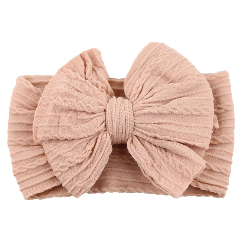 Tiarra Infantil QueenBaby com Laço em Nylon | Headband Elástico para Bebês e Crianças (0-5T)