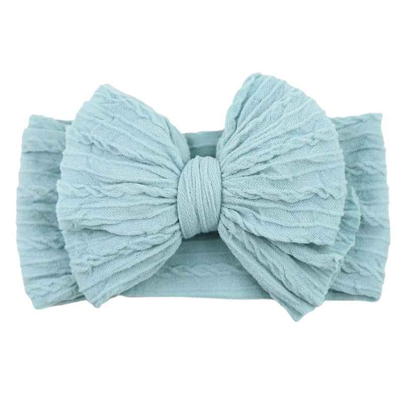 Tiarra Infantil QueenBaby com Laço em Nylon | Headband Elástico para Bebês e Crianças (0-5T)