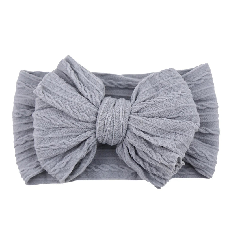 Tiarra Infantil QueenBaby com Laço em Nylon | Headband Elástico para Bebês e Crianças (0-5T)