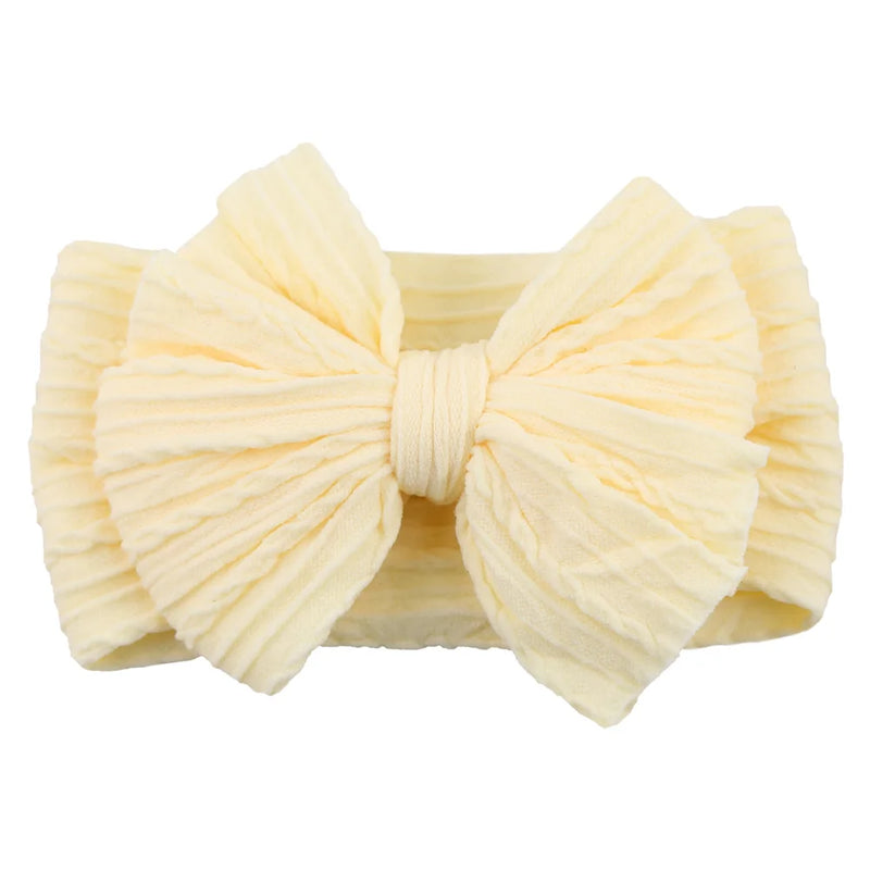 Tiarra Infantil QueenBaby com Laço em Nylon | Headband Elástico para Bebês e Crianças (0-5T)