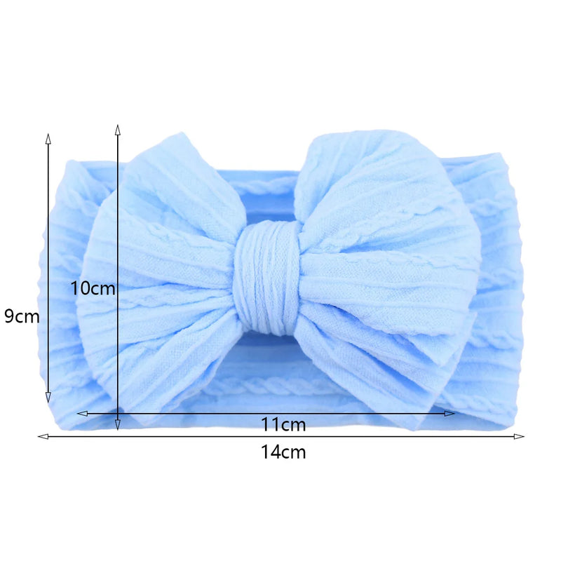 Tiarra Infantil QueenBaby com Laço em Nylon | Headband Elástico para Bebês e Crianças (0-5T)