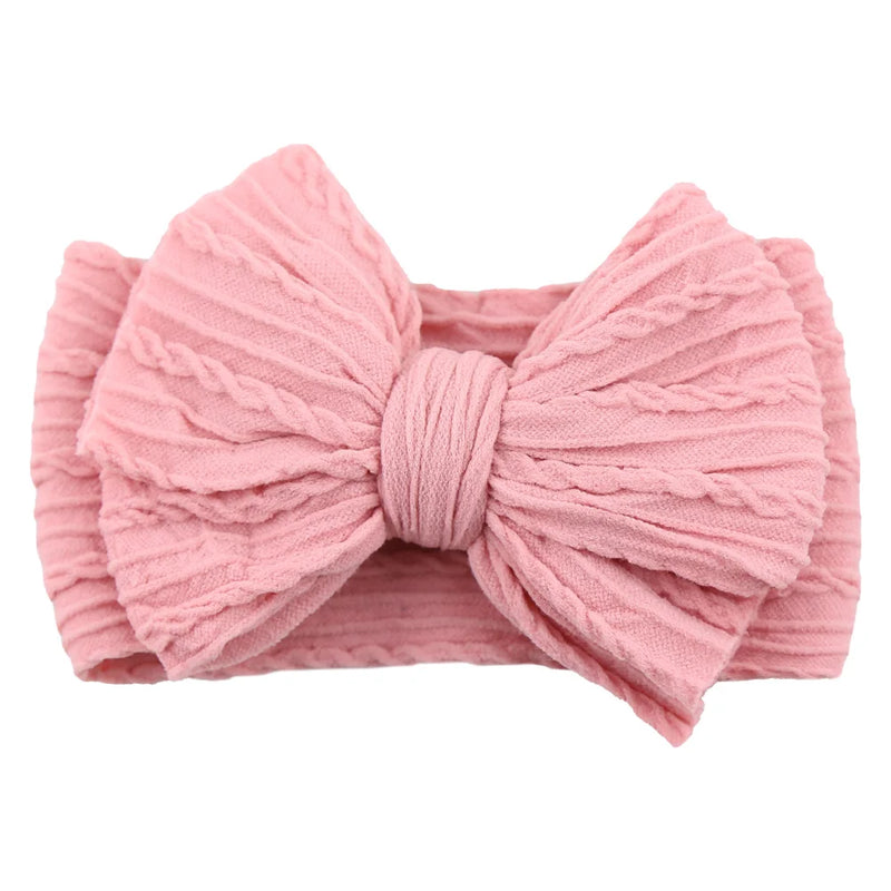 Tiarra Infantil QueenBaby com Laço em Nylon | Headband Elástico para Bebês e Crianças (0-5T)