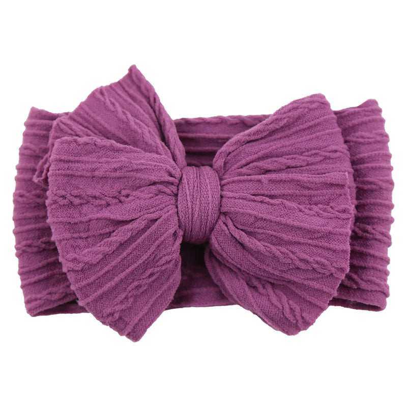 Tiarra Infantil QueenBaby com Laço em Nylon | Headband Elástico para Bebês e Crianças (0-5T)