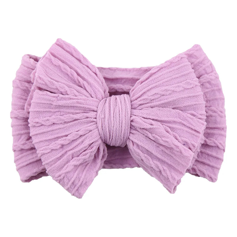 Tiarra Infantil QueenBaby com Laço em Nylon | Headband Elástico para Bebês e Crianças (0-5T)