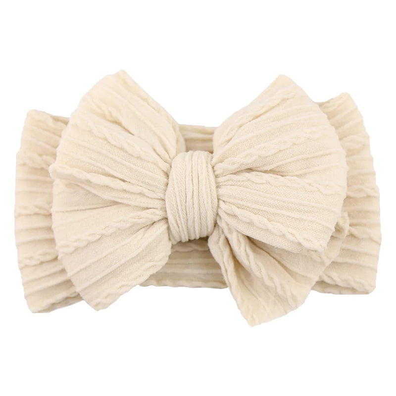Tiarra Infantil QueenBaby com Laço em Nylon | Headband Elástico para Bebês e Crianças (0-5T)