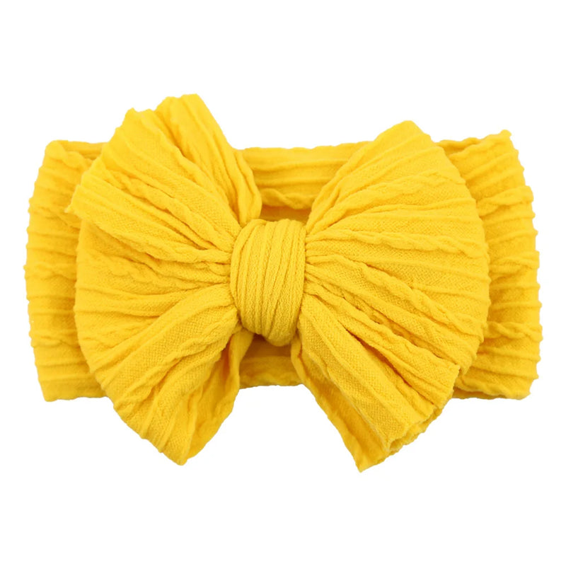 Tiarra Infantil QueenBaby com Laço em Nylon | Headband Elástico para Bebês e Crianças (0-5T)