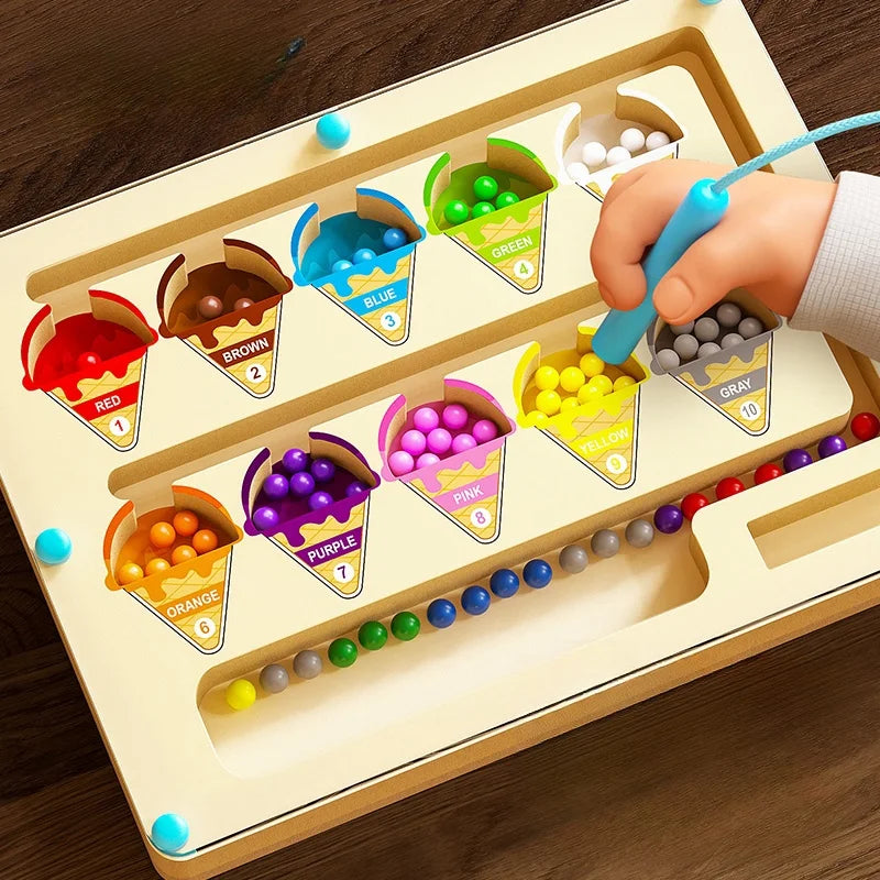 Brinquedo de Labirinto Magnético Infantil – Jogo Educativo de Concentração e Coordenação (2 a 6 anos)