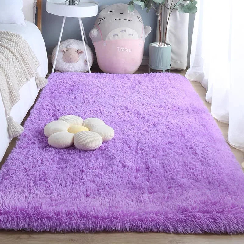 Tapete Tie-Dye Macio VIKAMA para Sala, Quarto e Crianças | Pelúcia Antiderrapante e Lavável à Máquina