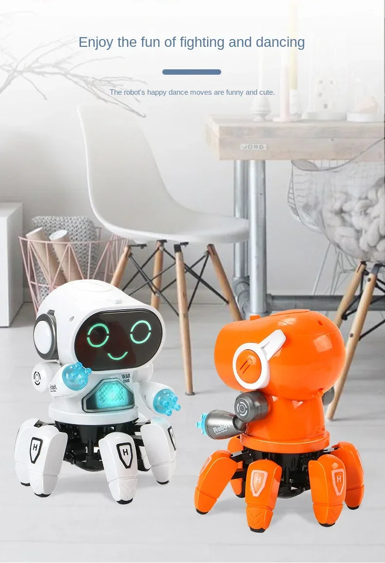Robô Musical Infantil com Luzes LED – Brinquedo Educativo com Dança e Movimento para Crianças