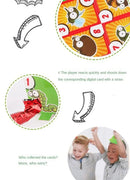 Jogo de Cartas Sapo com Língua Móvel – Brinquedo de Festa e Puzzle Antiestresse para Crianças e Família