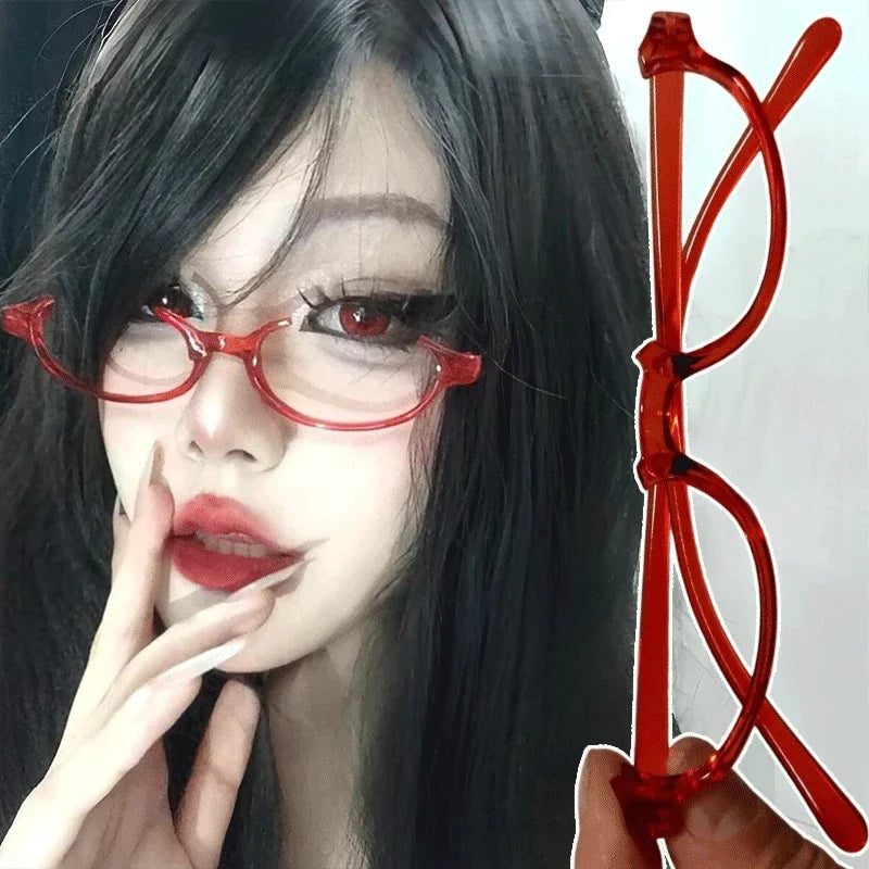 Óculos de Cosplay Kamishiro Rize / Akemi Homura | Acessório de Moda Redondo Sem Lentes