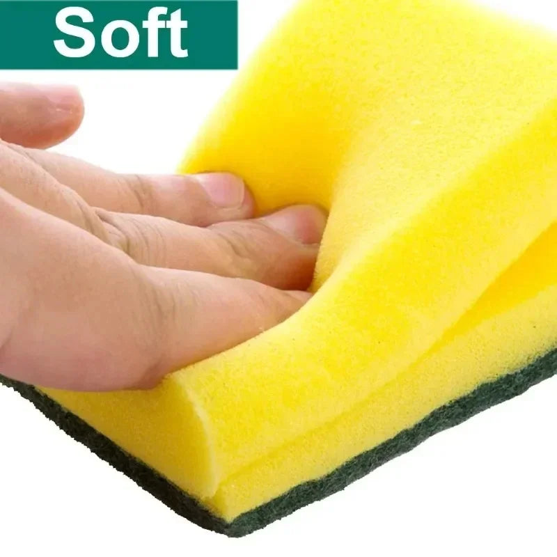 Esponja Mágica de Limpeza Dupla Face | Alta Absorção e Remoção de Ferrugem – Ferramenta de Limpeza de Cozinha