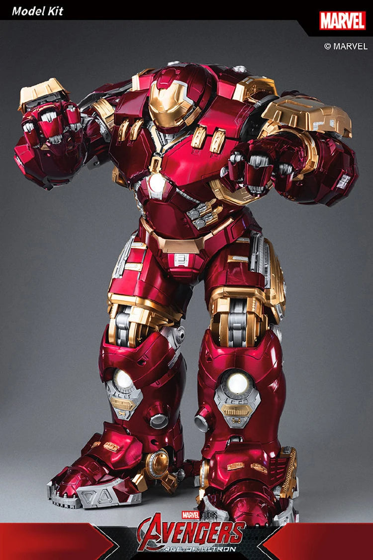Action Figure Iron Man Anti-Hulk – Modelo Montável de 18 Polegadas com LED para Meninos