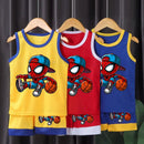 Conjunto Infantil Esportivo para Meninos – Regata e Shorts Respirável de Malha para Verão (4 a 6 anos)