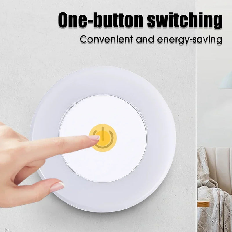 Luz Noturna Recarregável USB Portátil | LED para Sala de Estar, Quarto e Decoração de Casa