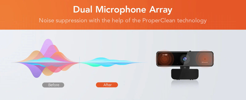 Webcam Nuroum V11 – Full HD 1080p 60fps com Microfone Integrado, Plug & Play para PC e Laptop