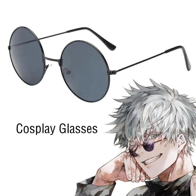 Óculos Gojo Satoru Cosplay | Jujutsu Kaisen | Acessório de Anime e Óculos de Sol Unissex