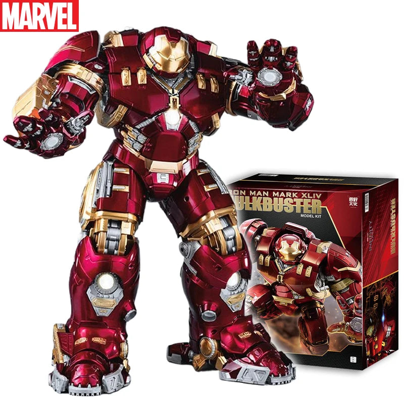 Action Figure Iron Man Anti-Hulk – Modelo Montável de 18 Polegadas com LED para Meninos