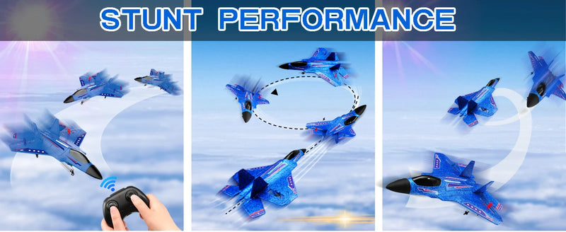 Avião RC SU35 FX620/FX820 – Modelo Planador com Controle Remoto 2.4G e Luzes LED