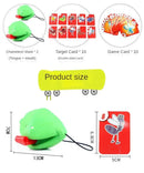 Jogo de Cartas Sapo com Língua Móvel – Brinquedo de Festa e Puzzle Antiestresse para Crianças e Família