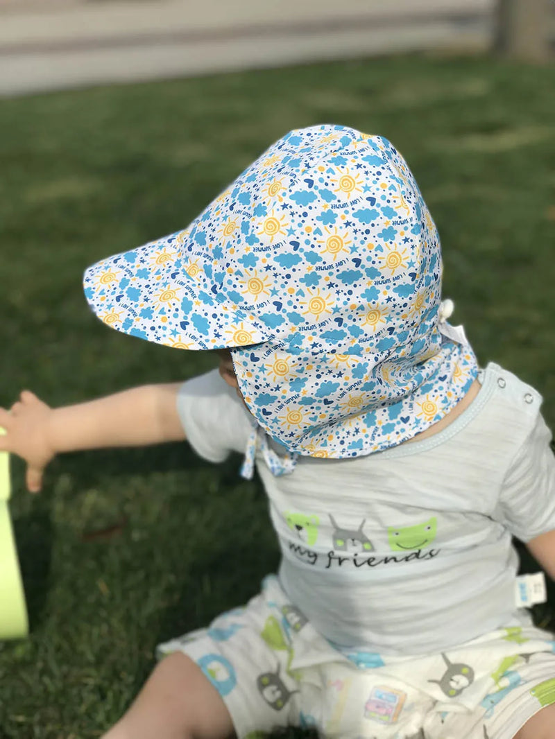 Chapéu de Sol Infantil Ajustável – Proteção Solar FPS 50+ para Bebês e Crianças
