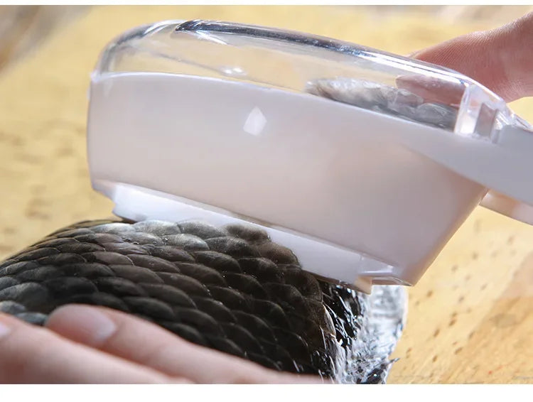 Raspador de Escamas de Peixe | Escova para Limpeza de Peixe e Frutos do Mar | Acessório de Cozinha Ecológico